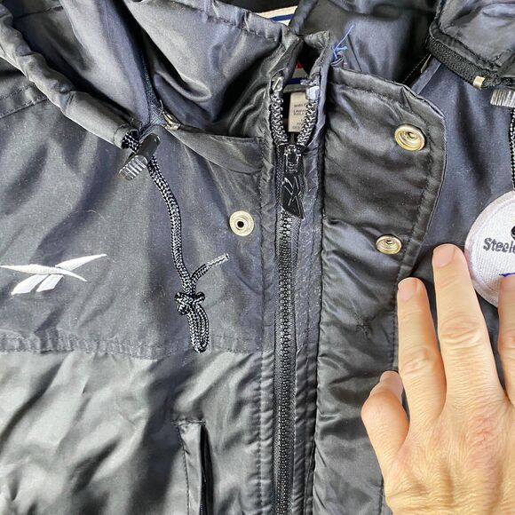 Steelers Proline Starter Jacket Reebok NFL insulated Jacket Parka Size XL - Picture 13 of 16